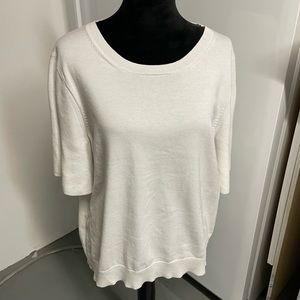 Banana Republic bell sleeve white top